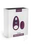 Svakom Winni Silicone Rechargeable Clitoral Stimulator Couple`s Ring With Remote - Purple